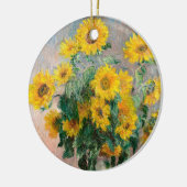 Bouquet der Sonnenblumen von Monet Impressionist Keramik Ornament (Links)