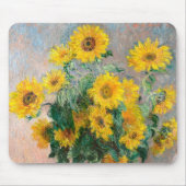 Bouquet der Sonnenblumen von Monet Impressionist Mousepad (Vorne)