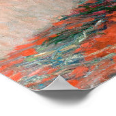 Bouquet der Sonnenblumen von Monet Impressionist Poster (Ecke)