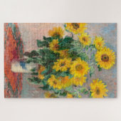 Bouquet der Sonnenblumen von Monet Impressionist Puzzle (Horizontal)