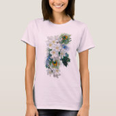 Bouquet der weißen Blume, Pfauenfeathers T-Shirt (Vorderseite)