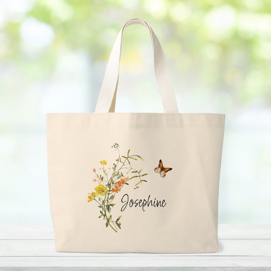 Bouquet der Wildblumen Bridesmaid Tote Bag Jumbo Stoffbeutel