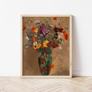 Bouquet der Wildblumen   Odilon Redon Postcard Poster