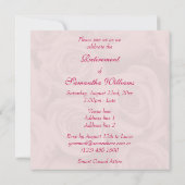 Bouquet des Ruhestands von Rosen Einladung (Rückseite)