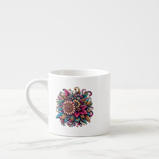 Bouquet Espressotasse (Links)