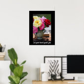 Bouquet farbenfrohe Rose Poster (Heimbüro)