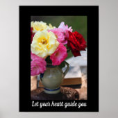 Bouquet farbenfrohe Rose Poster (Vorne)