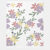 Bouquet Fleecedecke (Vorderseite)