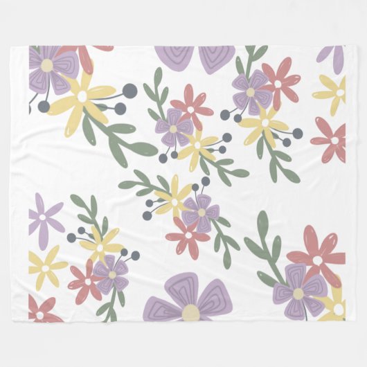 Bouquet Fleecedecke (Vorderseite (Horizontal))