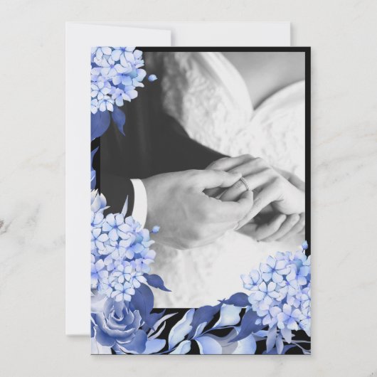 Bouquet floral blooming garden dankeskarte (Vorderseite)