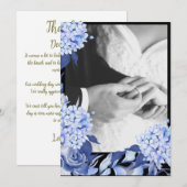 Bouquet floral blooming garden dankeskarte (Vorne/Hinten)