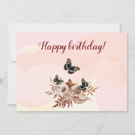 Bouquet floral blooming garden einladung