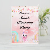 Bouquet floral blooming garden einladung (Stehend Vorderseite)