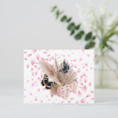 Bouquet floral blooming garden feiertagspostkarte (Stehend Vorderseite)