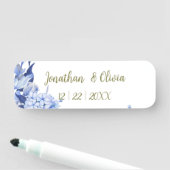 Bouquet floral blooming garden namensschild (Beispiel)