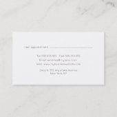 Bouquet Frische Pasta machen Terminkarte (Rückseite)