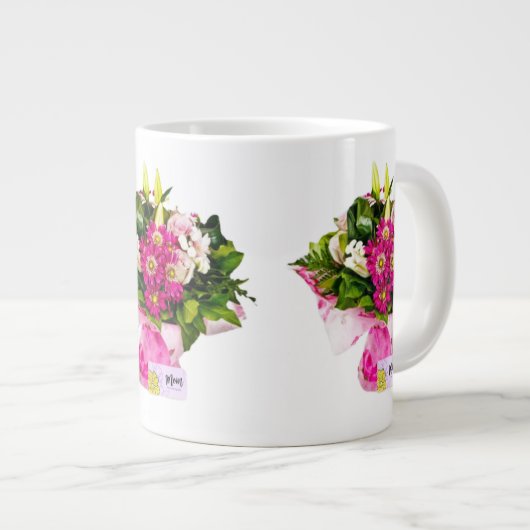 Bouquet für Mama Jumbo-Tasse (Vorderseite Rechts)