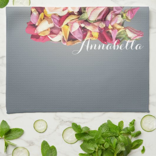 Bouquet Geschirrtuch (Gefaltet)