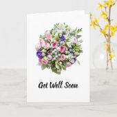 Bouquet Get Well Card Karte (Gelbe Blume)
