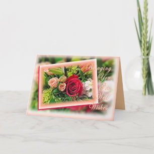 Bouquet Get Well Wünsche 2 - anpassen Karte