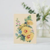 Bouquet - Hibiskus Postkarte (Stehend Vorderseite)