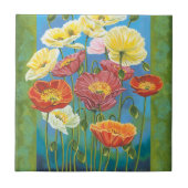 Bouquet in Border I Fliese (Vorderseite)