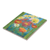 Bouquet in Border I Fliese (Seite)