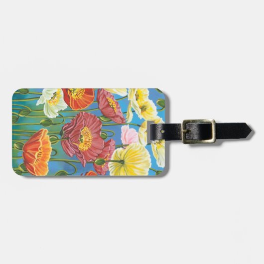 Bouquet in Border I Gepäckanhänger (Vorderseite horizontal)