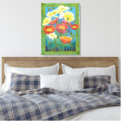 Bouquet in Border I Leinwanddruck (Insitu (Schlafzimmer))