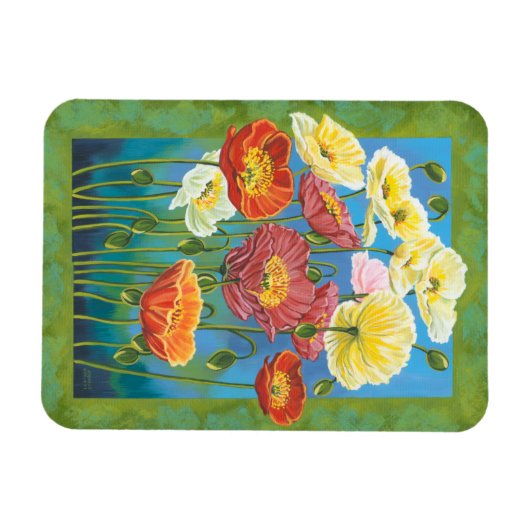 Bouquet in Border I Magnet (Horizontal)