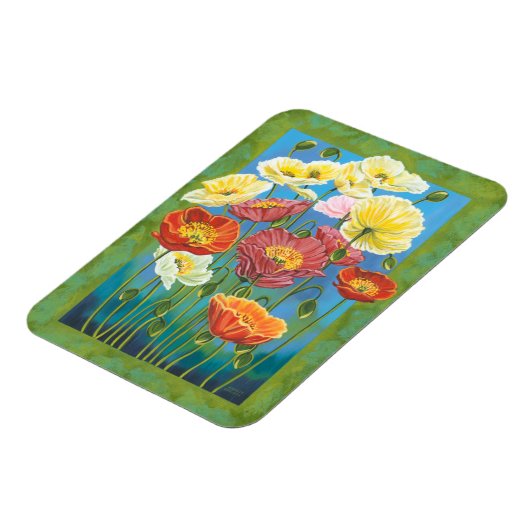 Bouquet in Border I Magnet (Linke Seite)