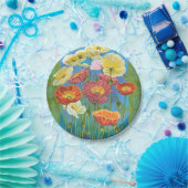 Bouquet in Border I Pappteller (Party)