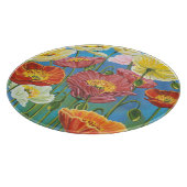 Bouquet in Border I Schneidebrett (Ecke)