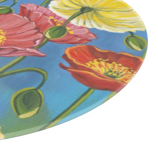 Bouquet in Border I Schneidebrett (Ecke)