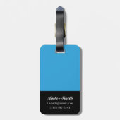 Bouquet in Border II Gepäckanhänger (Rückseite vertikal)