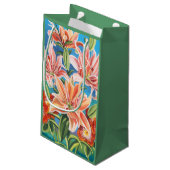 Bouquet in Border II Kleine Geschenktüte (Rückseite Schrägansicht)