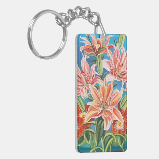 Bouquet in Border II Schlüsselanhänger (Vorderseite links)