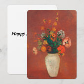 Bouquet in einer chinesischen Vase von Odilon Redo (Vorne/Hinten)