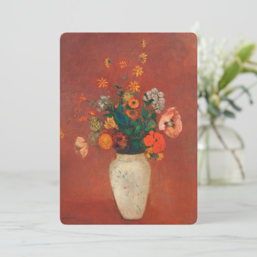 Bouquet in einer chinesischen Vase von Odilon Redo (Stehend Vorderseite)