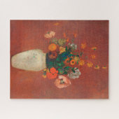 Bouquet in einer chinesischen Vase von Odilon Redo Puzzle (Horizontal)