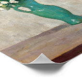 Bouquet in einer Vase der grünen Blume | Tadeusz M Poster (Ecke)