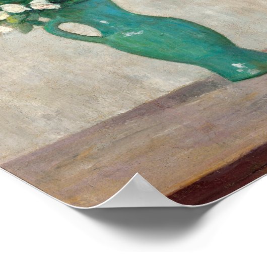 Bouquet in einer Vase der grünen Blume | Tadeusz M Poster (Ecke)