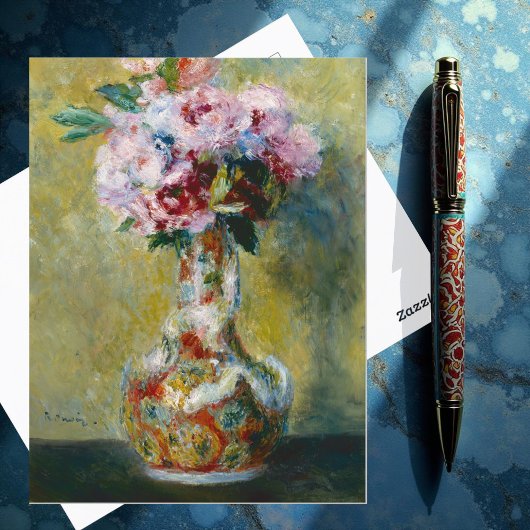 Bouquet in einer Vase von Auguste Renoir Postkarte