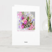 Bouquet Karte (Rückseite)