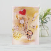 Bouquet-Karte Dankeskarte (Stehend Vorderseite)