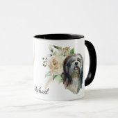 Bouquet Lhasa Apso Hund Tasse (VorderseiteRechts)