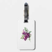Bouquet Lila Orchideen mit Fernen Gepäckanhänger (Rückseite vertikal)