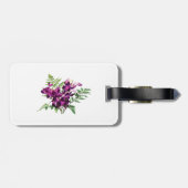 Bouquet Lila Orchideen mit Fernen Gepäckanhänger (Rückseite horizontal)