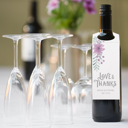 Bouquet Lilac ID654 Flaschenanhänger