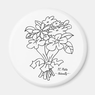 Bouquet Magnet mit Logo